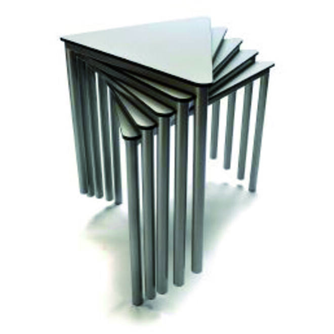 Tafel Flexi 90, 90 x 90 x 123 cm volkern met 1 zwenkwiel, hoogte F6